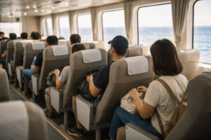 Davao City to Siquijor fast craft ferry boarding and seating for Siquijor crossings