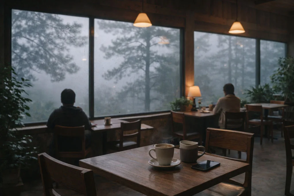 Baguio cool-climate remote work vibe with cafés, digital nomad cities Philippines
