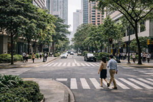 Walkable district life for remote workers in Metro Manila, digital nomad cities Philippines