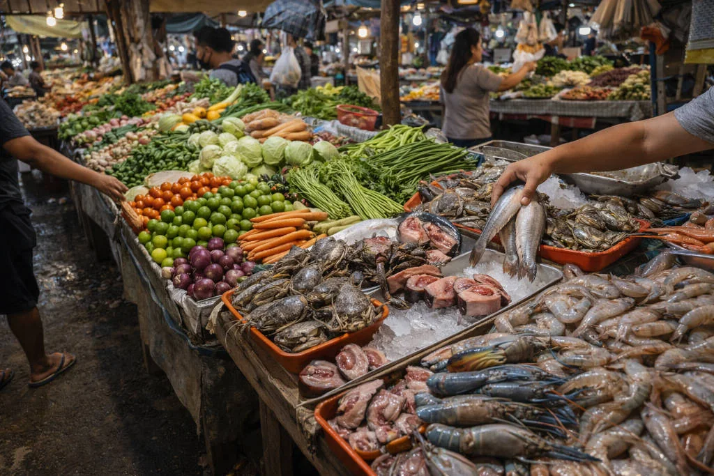 free things to do in Coron with a quick stroll through Coron Public Market produce stalls