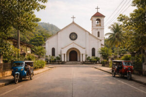 free things to do in Coron with a quiet stop at San Agustin Parish Church exterior