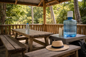 Shaded rest stop setup for a rest day, free things to do in El Nido