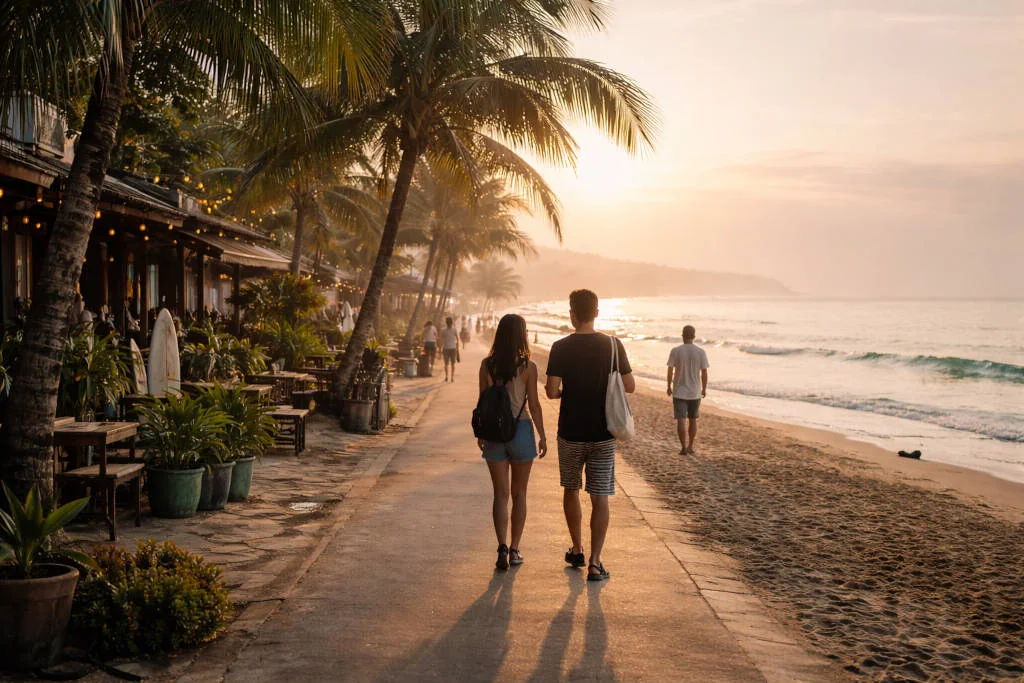 Quiet beach walk idea for free things to do in la union on a low-key rest day