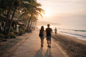 Sunrise beach walk for free things to do in la union