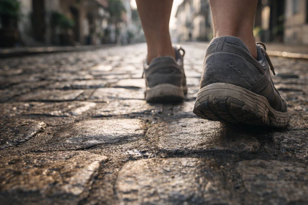 shoes recommended for free things to do in vigan on cobblestone streets