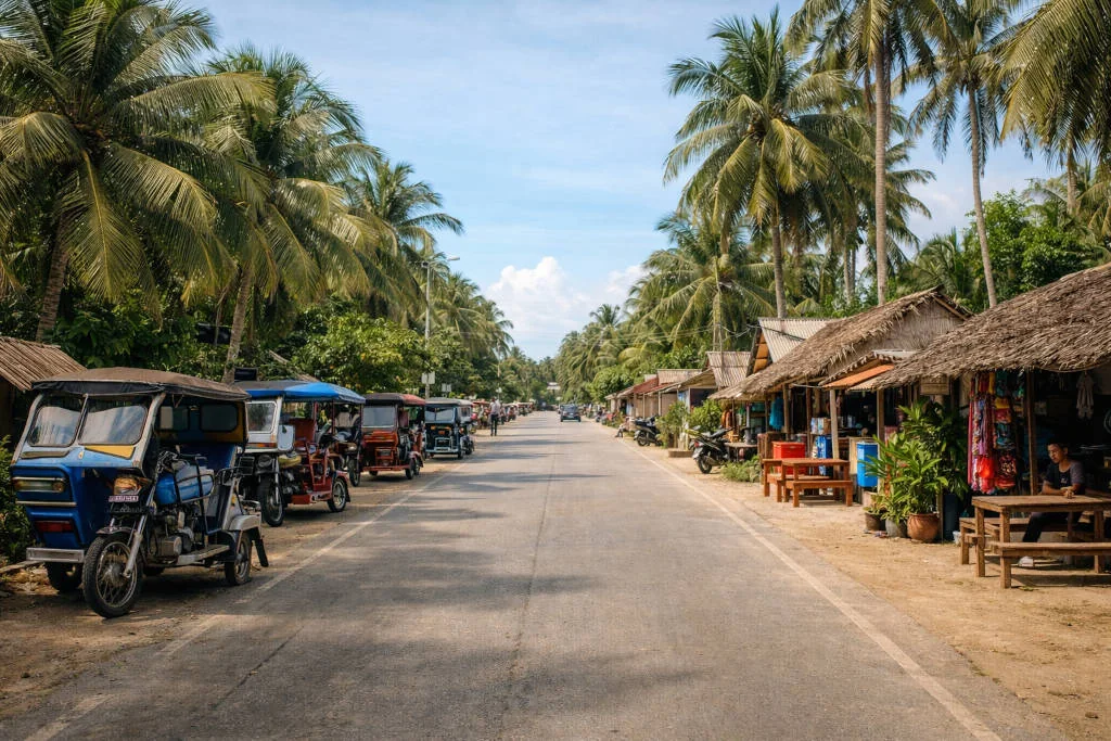 Siargao itinerary 3 days - General Luna Siargao main road daytime