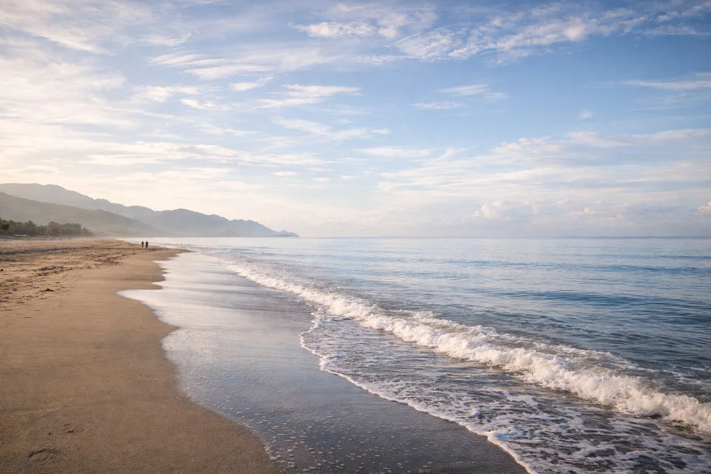 Quiet beach morning reset in Zambales near Manila, happy new year philippines