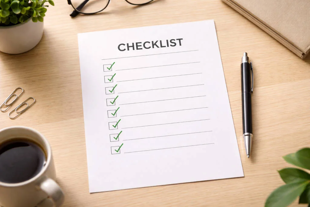 how to book tours in the Philippines using a pre-payment checklist with ticked boxes