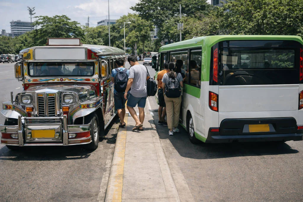 Jeepney and modern jeepney options for how to get around cebu city