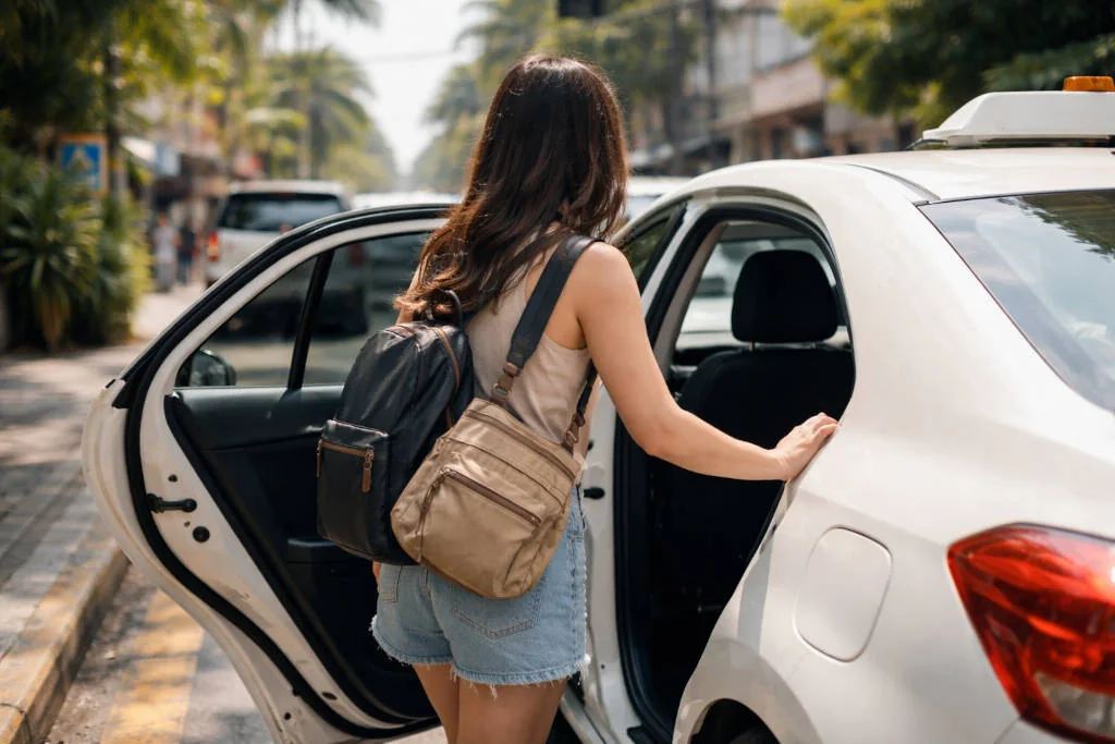 Luggage safety setup for how to get around Iloilo City with bags