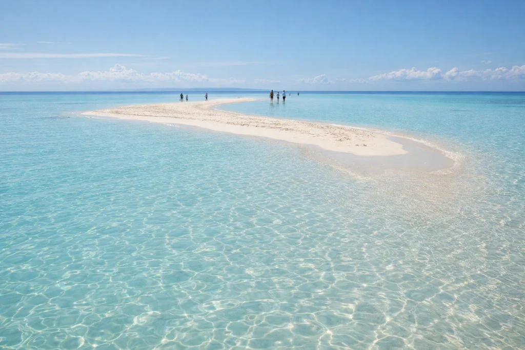 Bohol island hopping sandbar stop near Panglao, island hopping Philippines routes