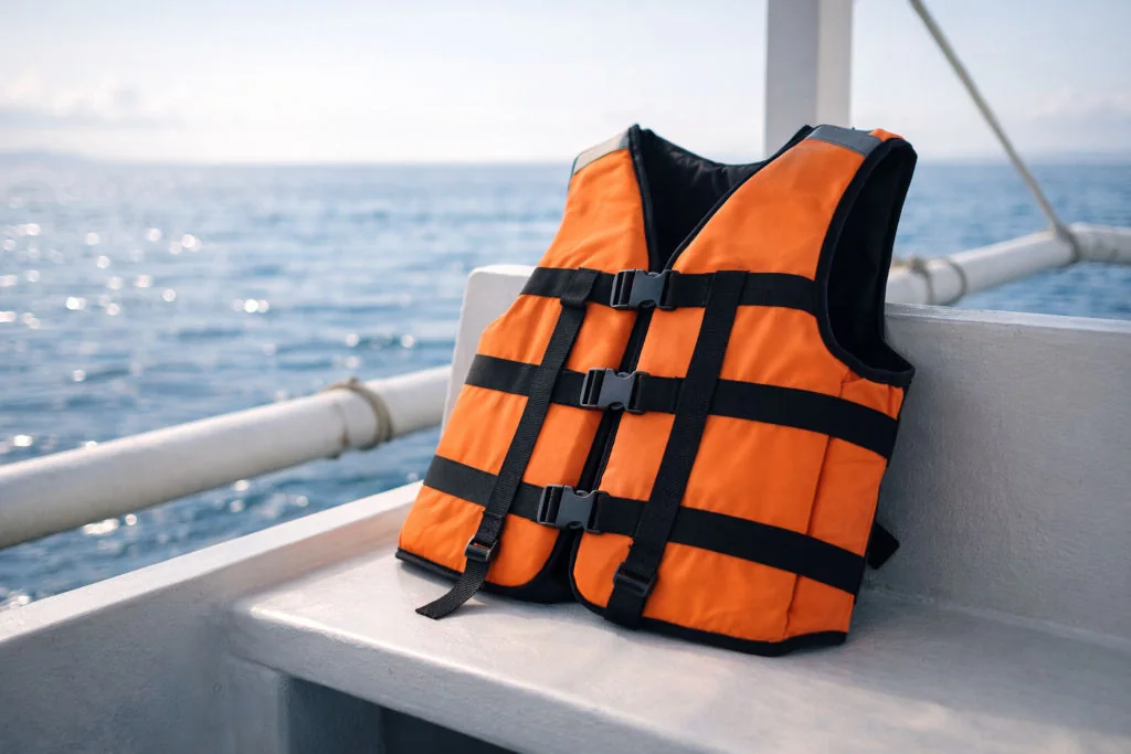 Choosing a reputable boat operator with proper life jackets, island hopping Philippines routes