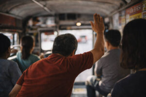 jeepney and tricycle guide moment of signaling para po near destination