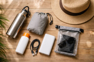 malapascua weekend trip weekend packing essentials with water sun protection rain cover and power bank