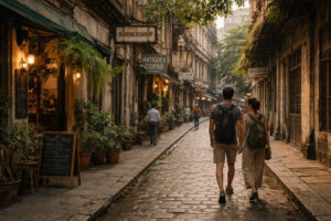 Manila bakasyon guide slow walking pocket not rushing in a heritage street