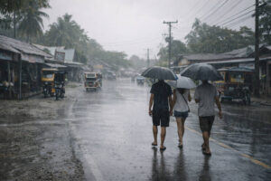 Rain planning in Moalboal with umbrella-ready walking conditions for free things to do in Moalboal