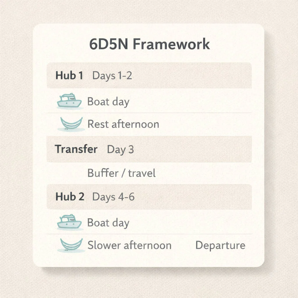 Palawan island hopping guide 6D5N El Nido and Coron framework with transfer buffer
