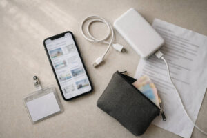 Philippines ferry tickets offline proof kit with screenshots, ID, and power bank