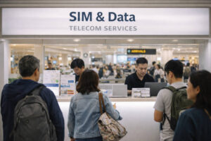 Philippines SIM card guide airport SIM booth area for quick purchase