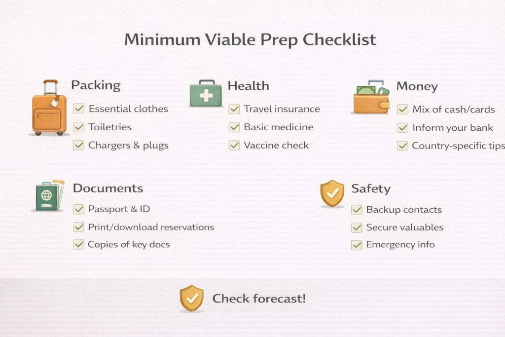 Philippines travel planning guide minimum viable prep checklist for packing health and safety
