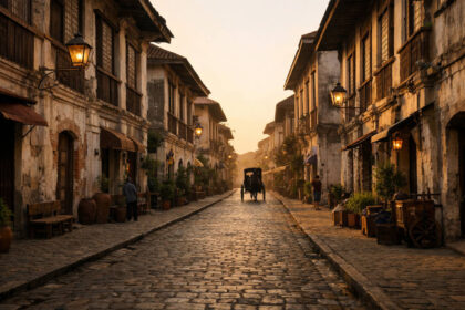 Calle Crisologo Vigan golden hour heritage street for photography spots in vigan