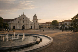 Plaza Salcedo Vigan late afternoon photo spot for photography spots in vigan