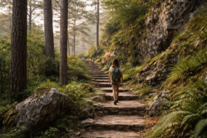 Walking path in Echo Valley Sagada for sagada itinerary 7 days