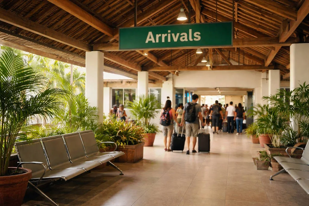 Sayak Airport Siargao arrival area during Siargao itinerary 3 days