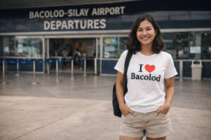 bacolod to zambales: Mika at Bacolod-Silay Airport departures entrance