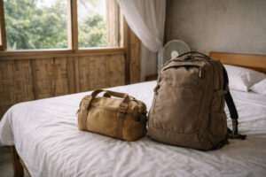 base and day trips Philippines packing light with one backpack and one small bag for the base plus day trips method in the Philippines