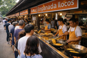 Empanada Stall Area In Batac Ilocos Norte With Queue Near The best restaurants in Ilocos Norte