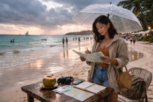 Boracay rainy season travel backup plan on White Beach