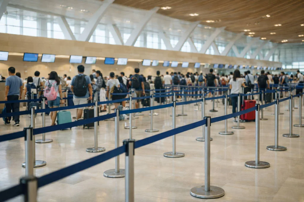 Mactan-Cebu International Airport check-in lines for Cebu City to Baguio buffer time reminder