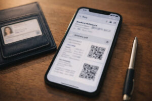 Cebu City to Baguio tickets screenshot checklist example with booking reference and QR codes blurred