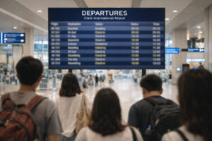 Clark International Airport flight status check for a Clark to Iloilo City trip