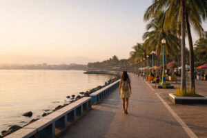 How many days in Puerto Princesa guide featured image with calm morning view at Puerto Princesa City Baywalk