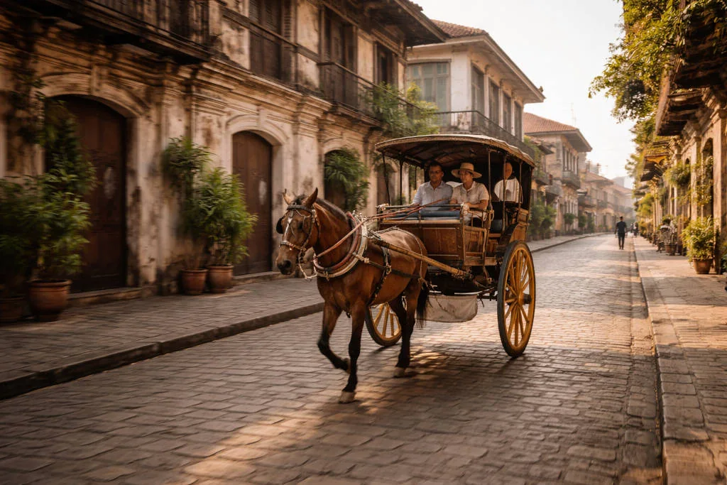 How To Get Around Vigan With A Calesa Ride Option In Vigan Heritage Streets