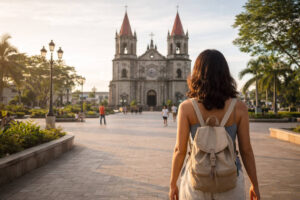 Iloilo City itinerary 3 days stop at Molo Church heritage facade in Iloilo City