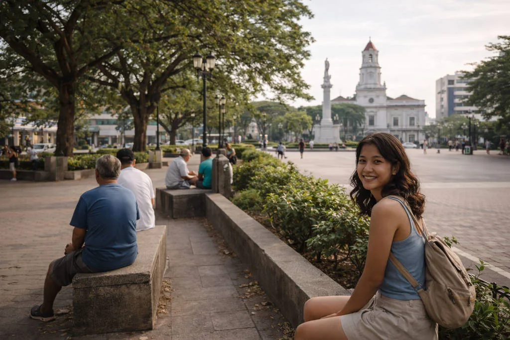 Iloilo City itinerary 3 days pause at Plaza Libertad historic public square in Iloilo City