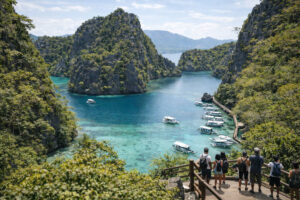 Kayangan Lake Coron viewpoint showing what you pay to access with Kayangan Lake Entrance Fee context
