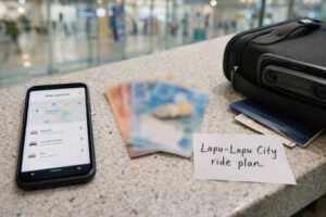 Mactan travel budget arrival plan at Mactan-Cebu International Airport with small bills