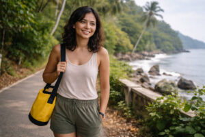 Mika smiling on Siquijor Island during a Siquijor waterfalls and beaches low-stress day tour