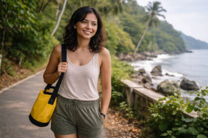 Mika smiling on Siquijor Island during a Siquijor waterfalls and beaches low-stress day tour