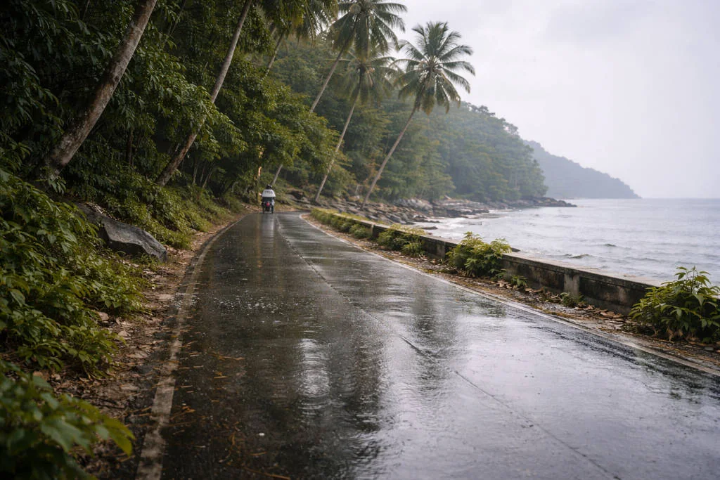 Overcast weather on Siquijor Island for planning Siquijor waterfalls and beaches rainy-day swaps