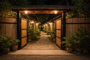 Solo Travel Siargao accommodation safety checklist with well-lit entrance and easy access in General Luna