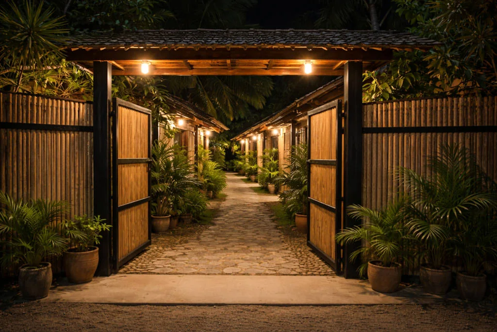 Solo Travel Siargao accommodation safety checklist with well-lit entrance and easy access in General Luna