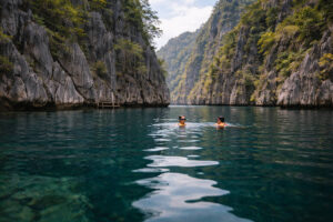 things to do in Coron at Barracuda Lake in Coron with a calm swim-focused vibe