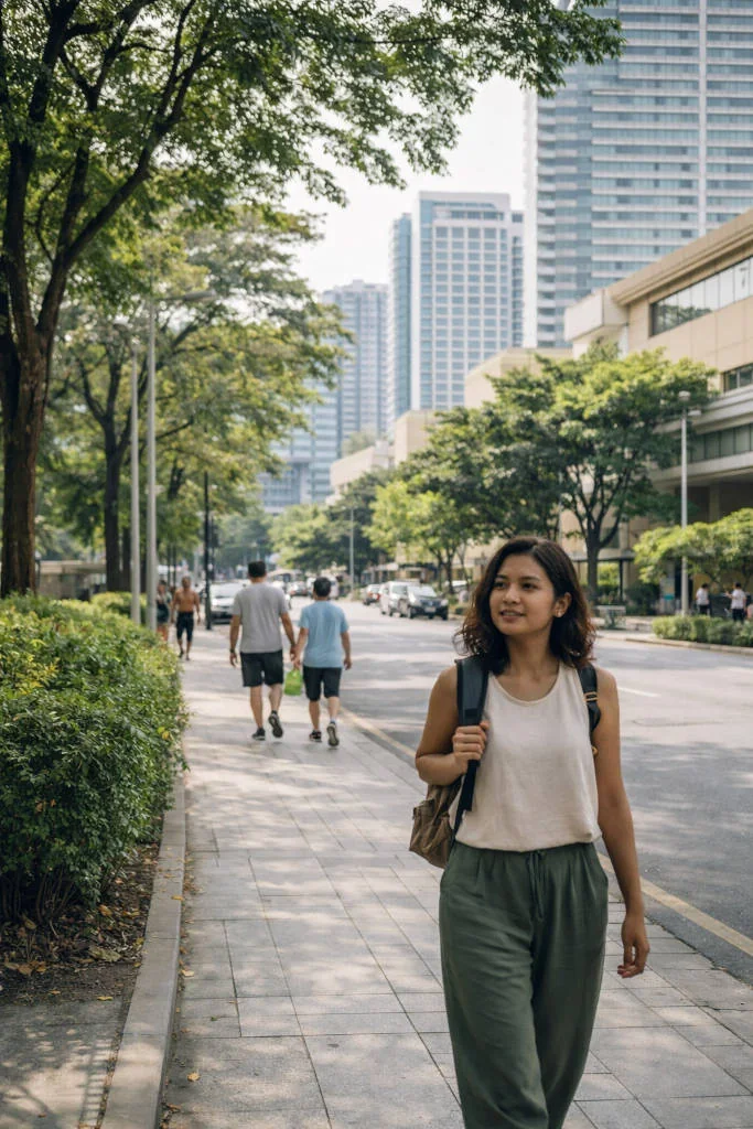 Ayala Center Cebu Area Street View For Walkability And Dining For where to stay in Cebu City