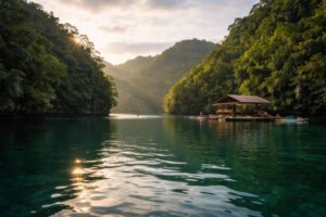 Best Time To Visit Sugba Lagoon: Sugba Lagoon In The Early Morning For Softer Light And Cooler Air