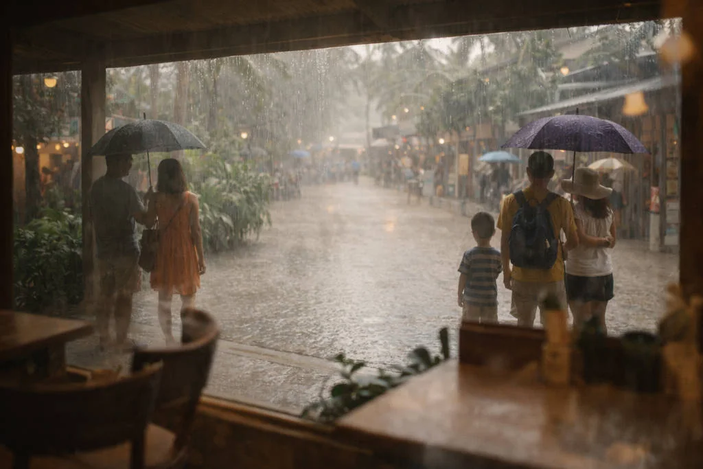 Boracay rainy day short shower backup plan for Boracay with Kids